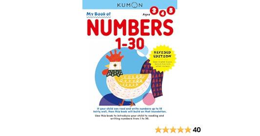 Kumon : Mon livre des nombres 1 à 30