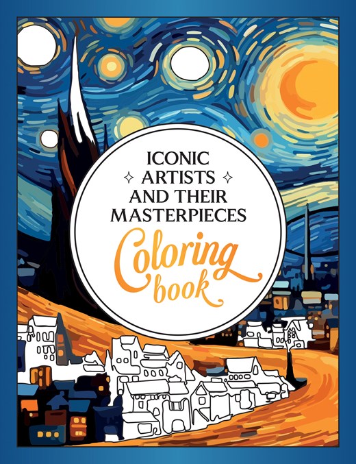 Iconic Artists and Their Masterpieces Coloring Book