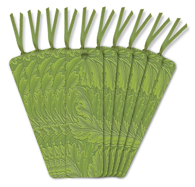 William Morris: Acanthus Artisan Art Vegan Leather Bookmarks (pack of 10)
