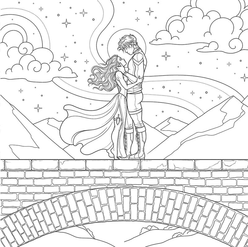 Fourth Wing: The Official Coloring & Sticker Book (Includes 2 Pages of Stickers to Color)