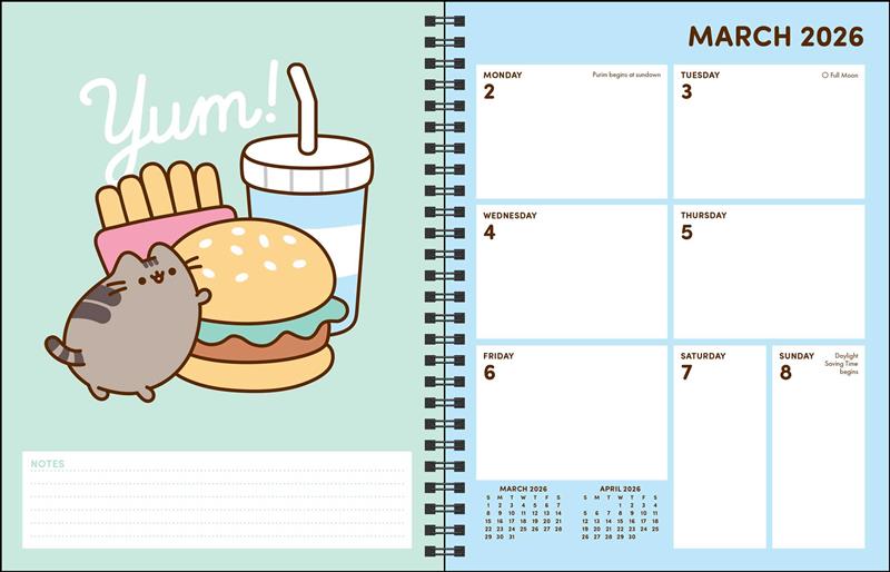 Pusheen 16-Month 2025-2026 Weekly/Monthly Planner Calendar