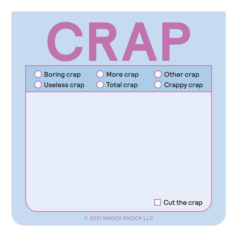 Crap Sticky Notes (Pastel Version)