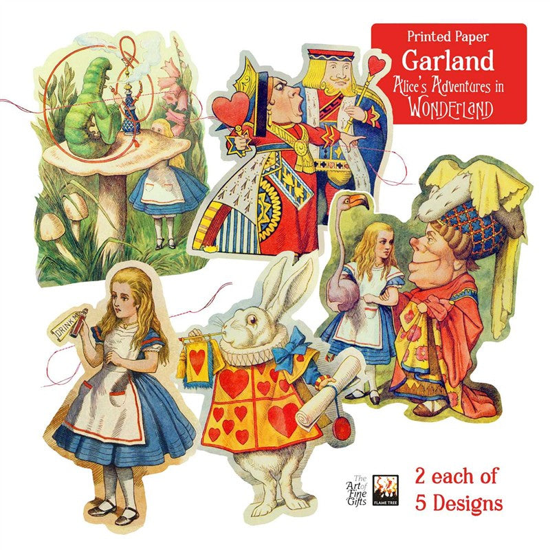 Alice's Adventures in Wonderland Paper Garland