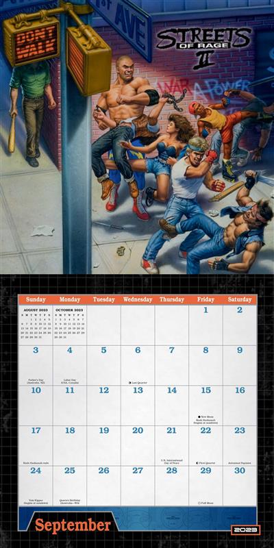 Calendrier mural Sega Genesis 2023
