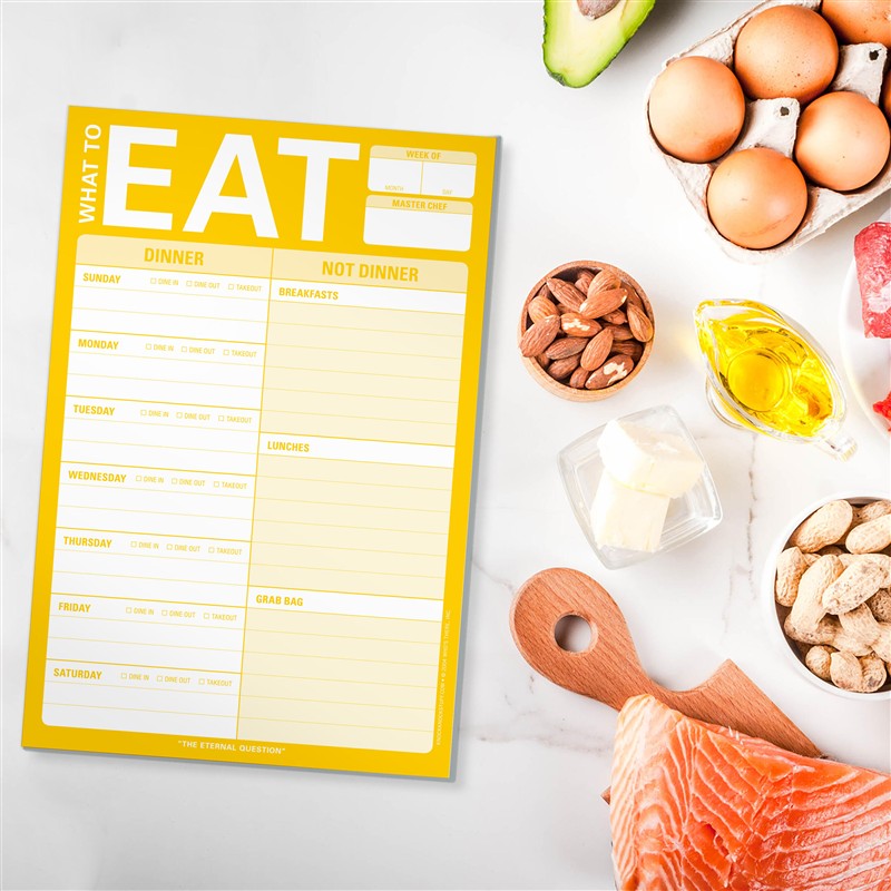 What to Eat Pad with Magnet (Yellow)
