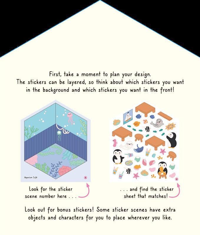 Super Sweet Sticker Scenes: Cozy Cafés