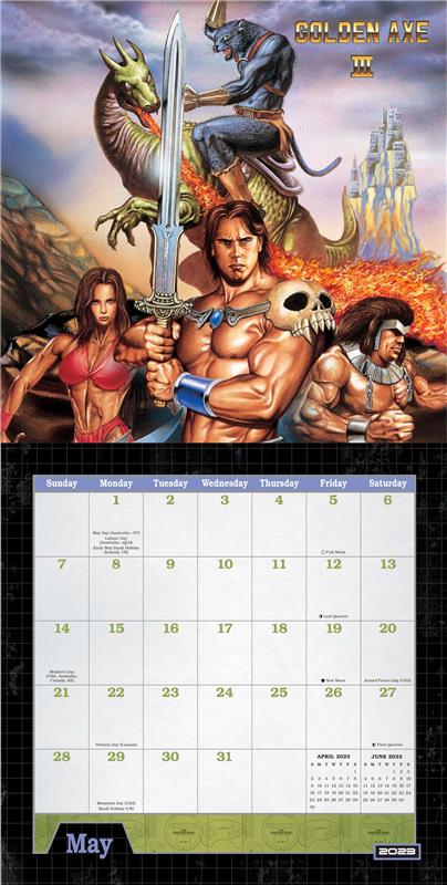 Calendrier mural Sega Genesis 2023