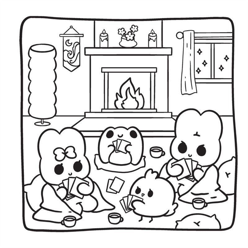 Comfy Buddies: A Cozy Nights Coloring Book