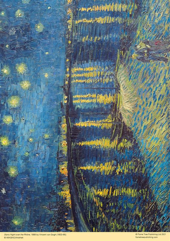 Puzzle adulte Van Gogh : Nuit étoilée sur le Rhône (500 pièces)