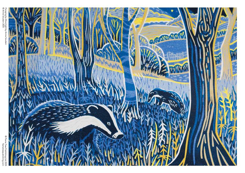 Adult Sustainable Jigsaw Puzzle Annie Soudain: Foraging by Moonlight