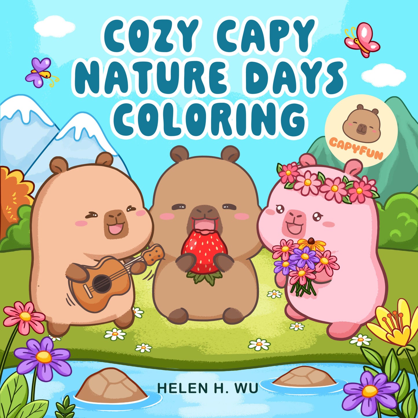 Cozy Capy Nature Days Coloring