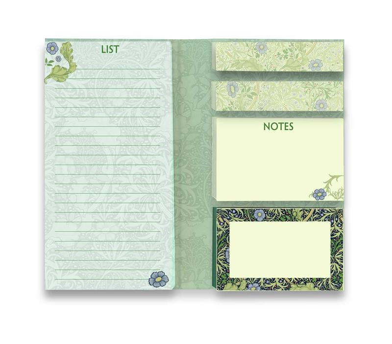 William Morris: Seaweed Flame Tree Sticky Notes Folder