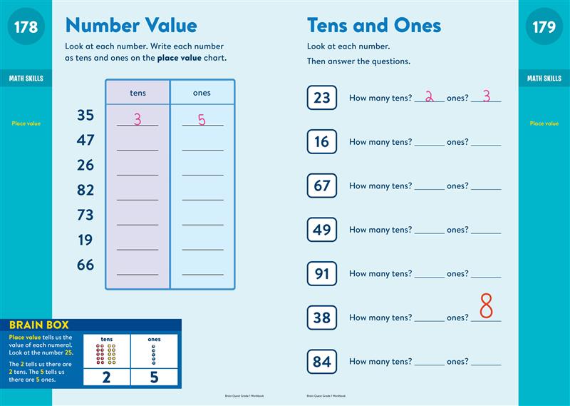 Brain Quest Workbook: 1st Grade Revised Edition (Revised)