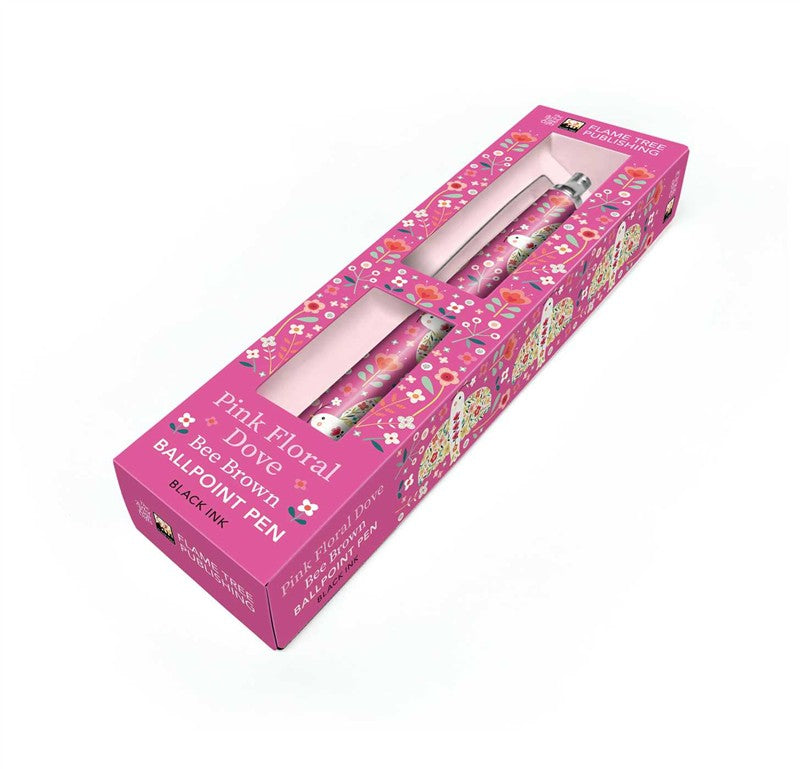 Bee Brown: Pink Dove Boxed Decorative Ballpoint Pen
