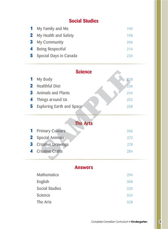 Complete Canadian Curriculum: Kindergarten (Enriched Edition)