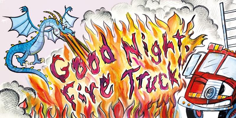 Camion de pompiers contre dragon