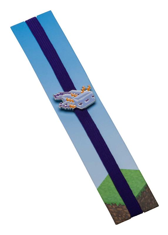 Minecraft: Axolotl Enamel Charm Bookmark