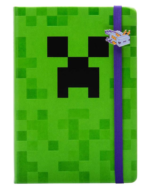 Minecraft: Axolotl Enamel Charm Bookmark