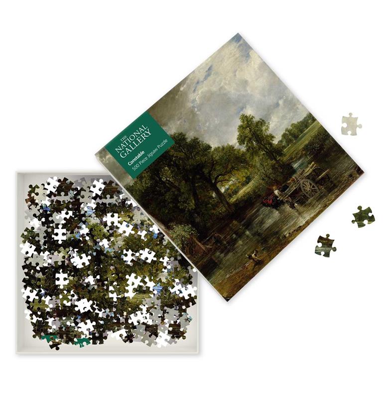 Puzzle adulte National Gallery : John Constable : La charrette de foin (500 pièces)