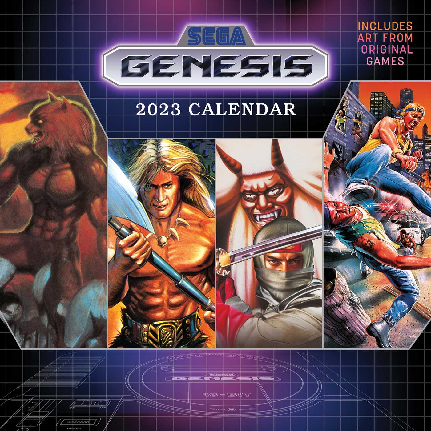 Calendrier mural Sega Genesis 2023