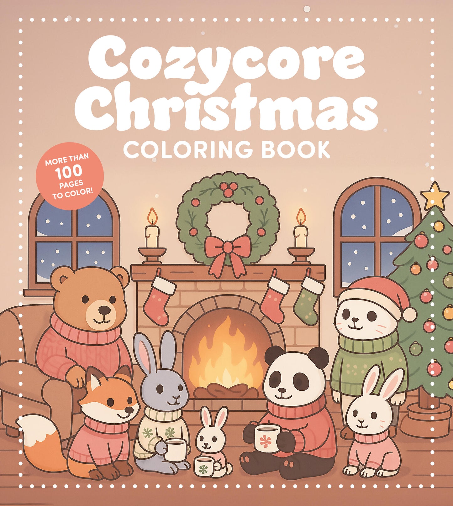 Cozycore Christmas Coloring Book