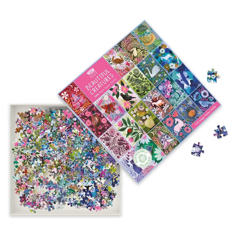Adult Sustainable Jigsaw Puzzle Lee Foster-Wilson: Beautiful Creatures