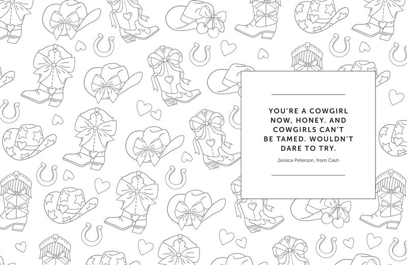 The Western Romance Coloring Book