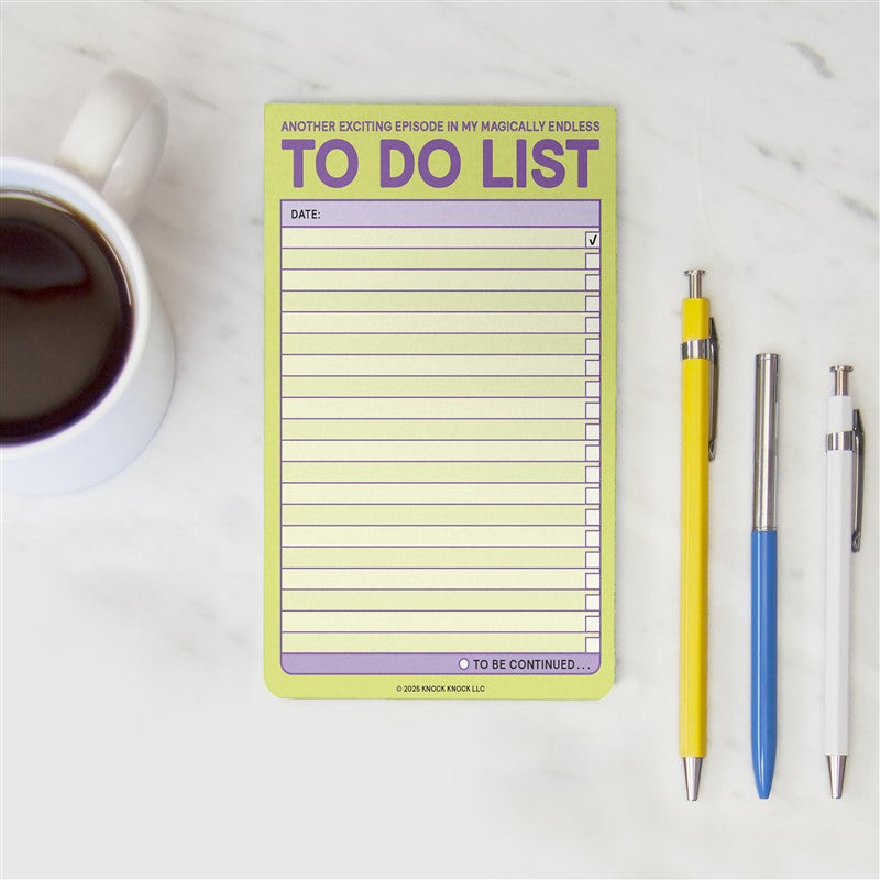(Another Episode in My Magically Endless) To Do List Great Big Sticky Note
