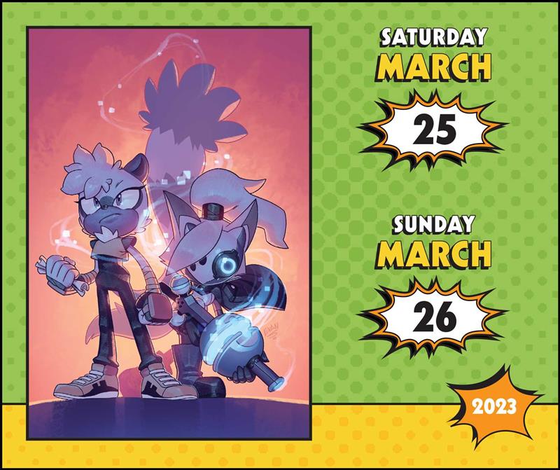 Calendrier 2023 de la collection de bandes dessinées Sonic the Hedgehog