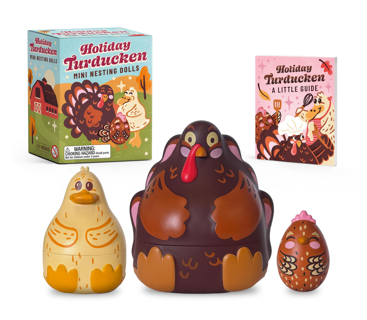Holiday Turducken Mini Nesting Dolls