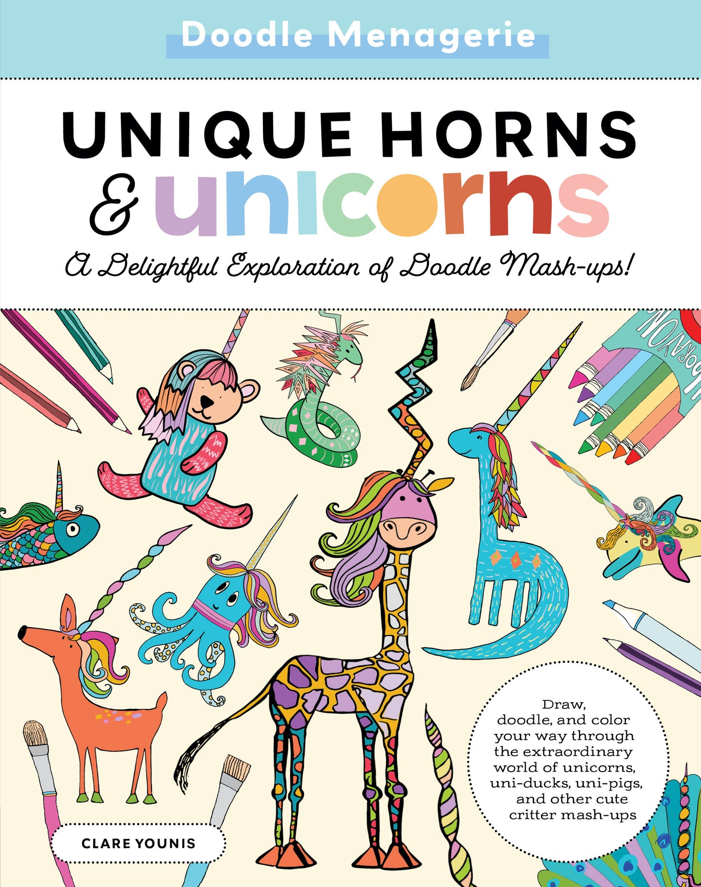Doodle Menagerie : cornes et licornes uniques