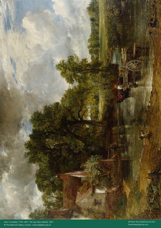 Puzzle adulte National Gallery : John Constable : La charrette de foin (500 pièces)