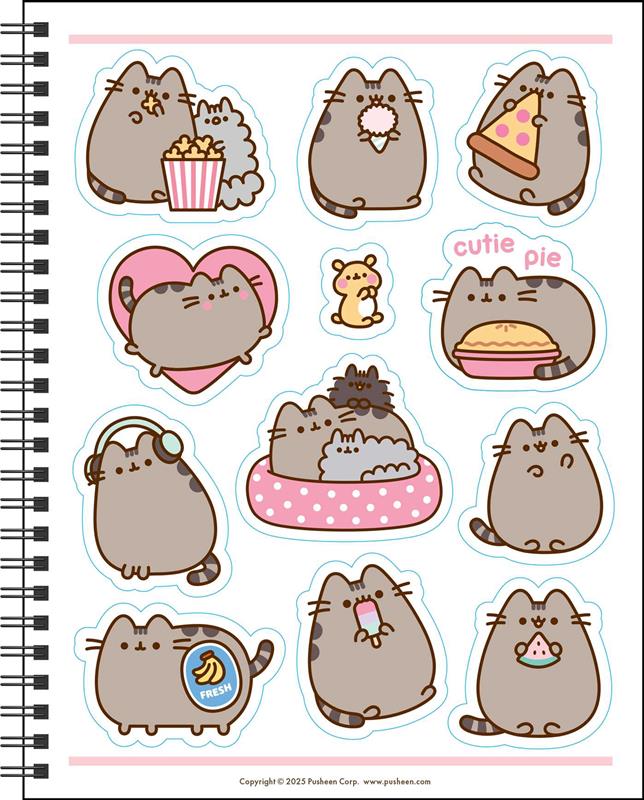 Pusheen 16-Month 2025-2026 Weekly/Monthly Planner Calendar