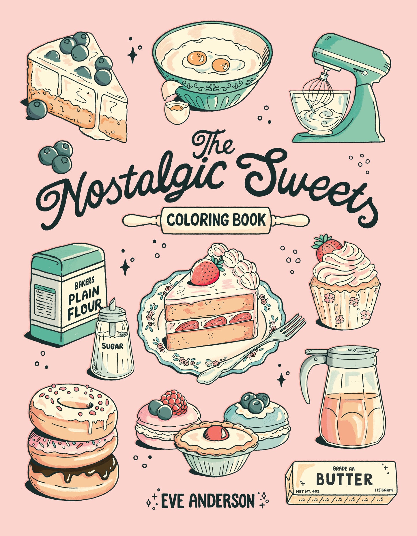 The Nostalgic Sweets Coloring Book