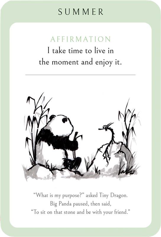 Big Panda and Tiny Dragon Affirmation Cards