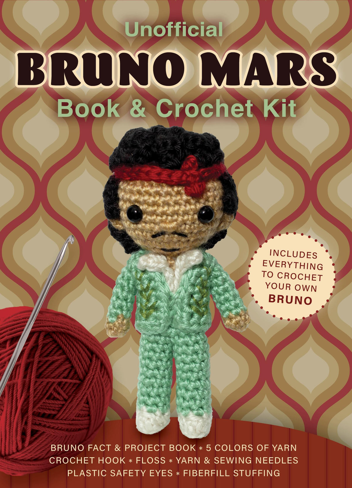 Unofficial Bruno Mars Book and Crochet Kit