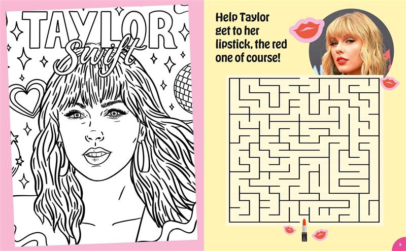 Taylor Swift: Coloring, Quizzes, Games, Photos, Facts