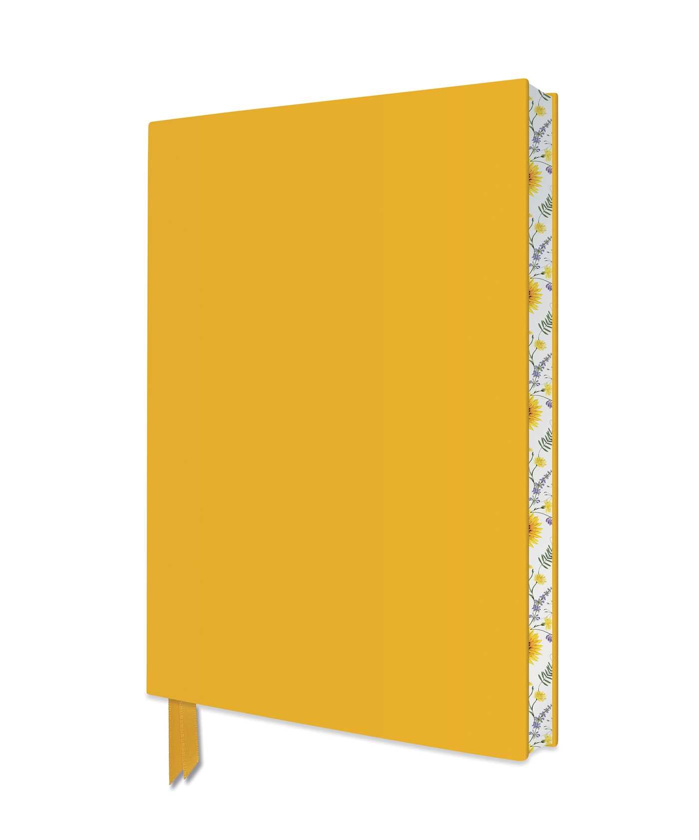 Carnet artisanal jaune ensoleillé (Flame Tree Journals)