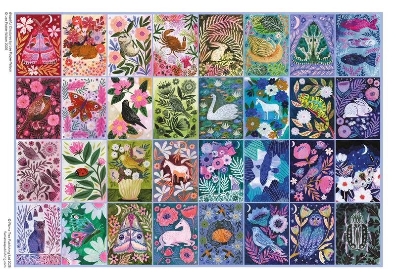 Adult Sustainable Jigsaw Puzzle Lee Foster-Wilson: Beautiful Creatures
