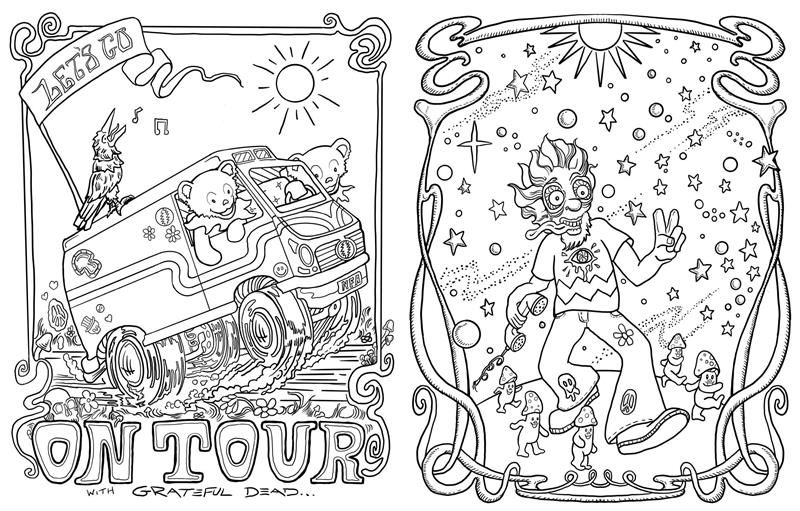 The Official Coloring Book of Grateful Dead