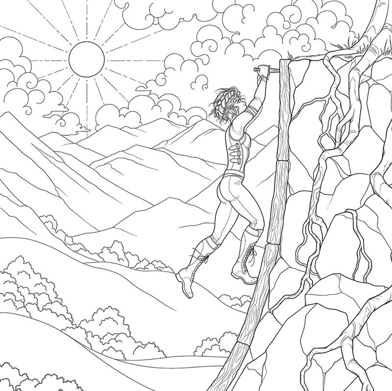Fourth Wing: The Official Coloring & Sticker Book (Includes 2 Pages of Stickers to Color)