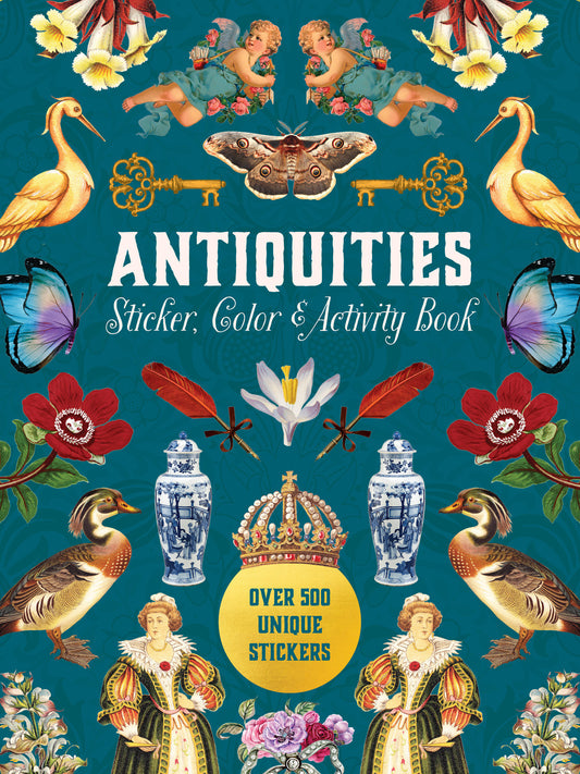 Cahier d'autocollants, de coloriage et d'activités sur les antiquités