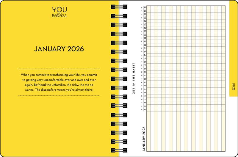 You Are a Badass Deluxe Organizer 17-Month 2025-2026 Weekly/Monthly Planner