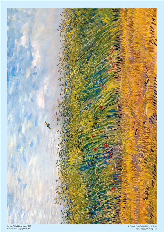 Puzzle adulte Vincent van Gogh : Champ de blé avec une alouette
