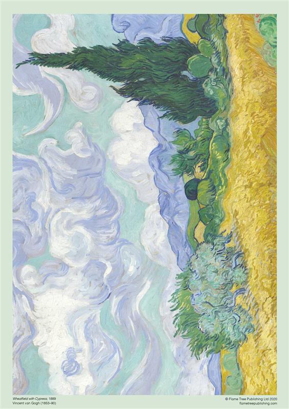 Puzzle adulte Vincent van Gogh : Champ de blé avec cyprès