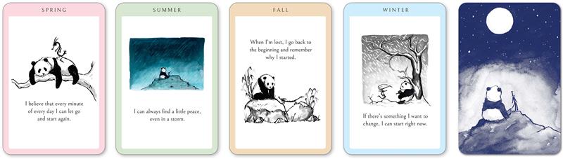 Big Panda and Tiny Dragon Affirmation Cards