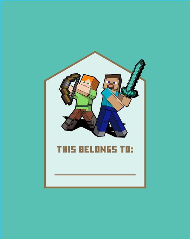 Minecraft: Mobs Glow-in-the-Dark Lock & Key Diary