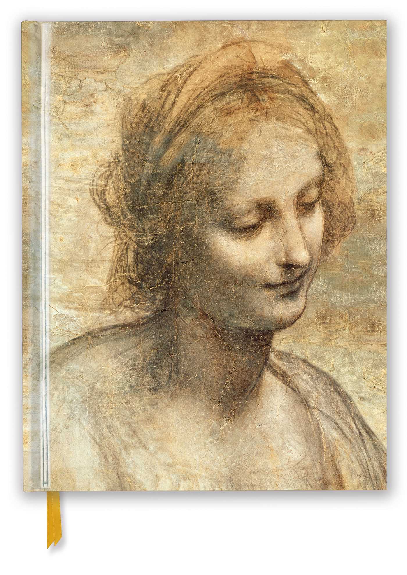 Léonard de Vinci : Détail de la tête de la Vierge (Carnet de croquis vierge)