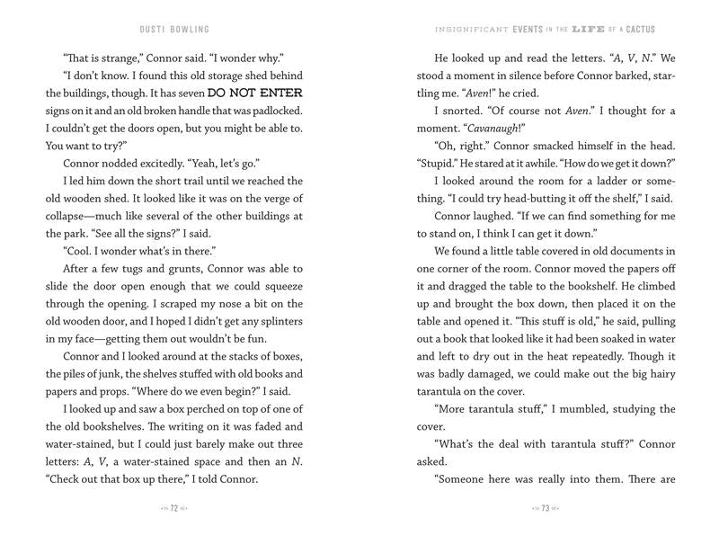 Événements insignifiants dans la vie d'un cactus