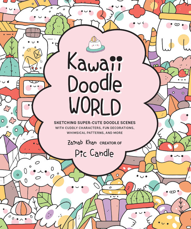 Monde de gribouillages kawaii